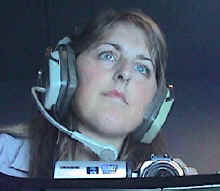 Linda Lack on a KC-10 recording session